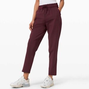 Lululemon Keep Moving Pants in Cassis (Burgundy)